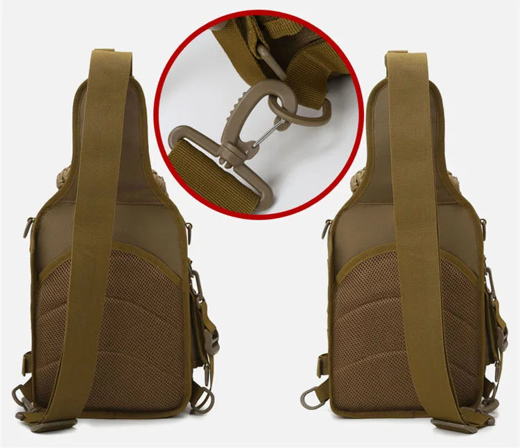 Outdoor Shoulder Bag Sports Climbing Backpack Shoulder Tactical Hiking Camping Hunting Daypack Fishing Backpack