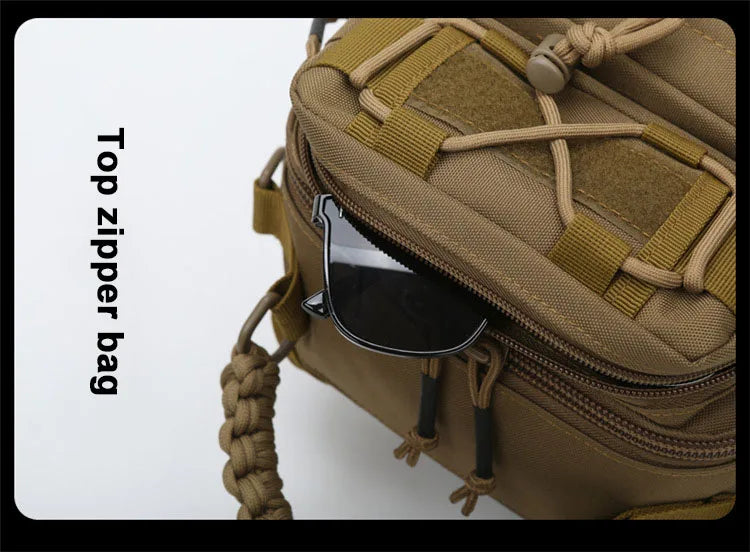 Outdoor Shoulder Bag Sports Climbing Backpack Shoulder Tactical Hiking Camping Hunting Daypack Fishing Backpack