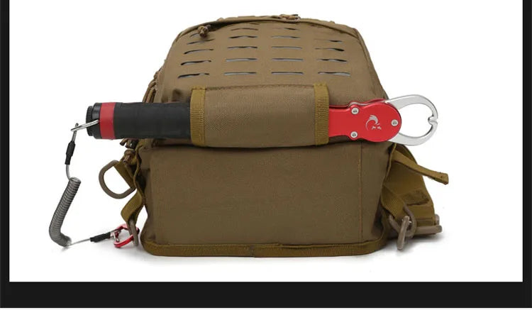Outdoor Shoulder Bag Sports Climbing Backpack Shoulder Tactical Hiking Camping Hunting Daypack Fishing Backpack