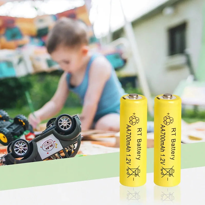 2-20Pcs AA Battery 1.2V 700mAh Ni-MH AA Rechargeable Batteries 700mAh Battery for Garden Solar Lights Toys Watch MP3 Player