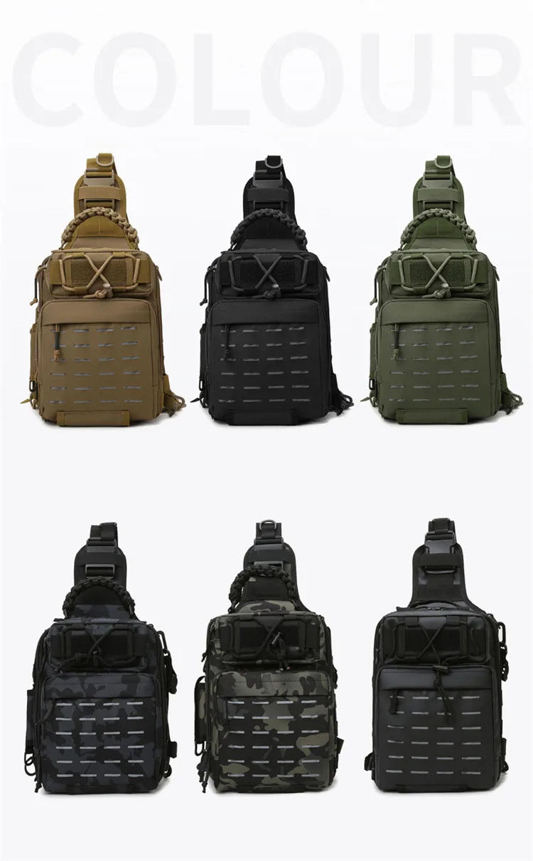 Outdoor Shoulder Bag Sports Climbing Backpack Shoulder Tactical Hiking Camping Hunting Daypack Fishing Backpack