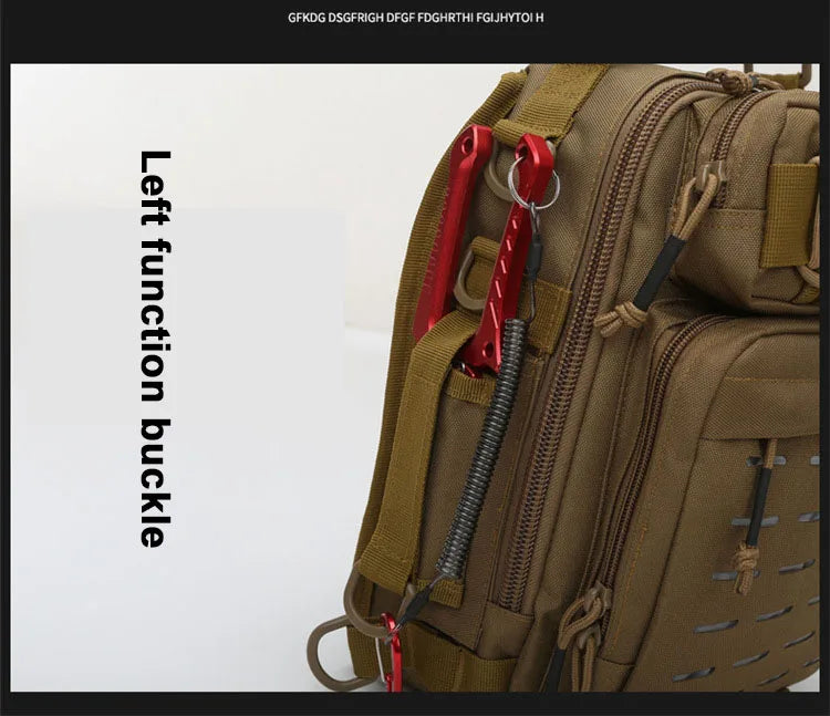 Outdoor Shoulder Bag Sports Climbing Backpack Shoulder Tactical Hiking Camping Hunting Daypack Fishing Backpack