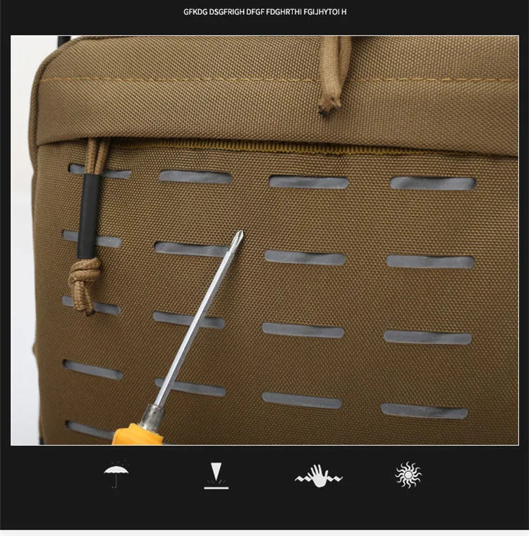 Outdoor Shoulder Bag Sports Climbing Backpack Shoulder Tactical Hiking Camping Hunting Daypack Fishing Backpack