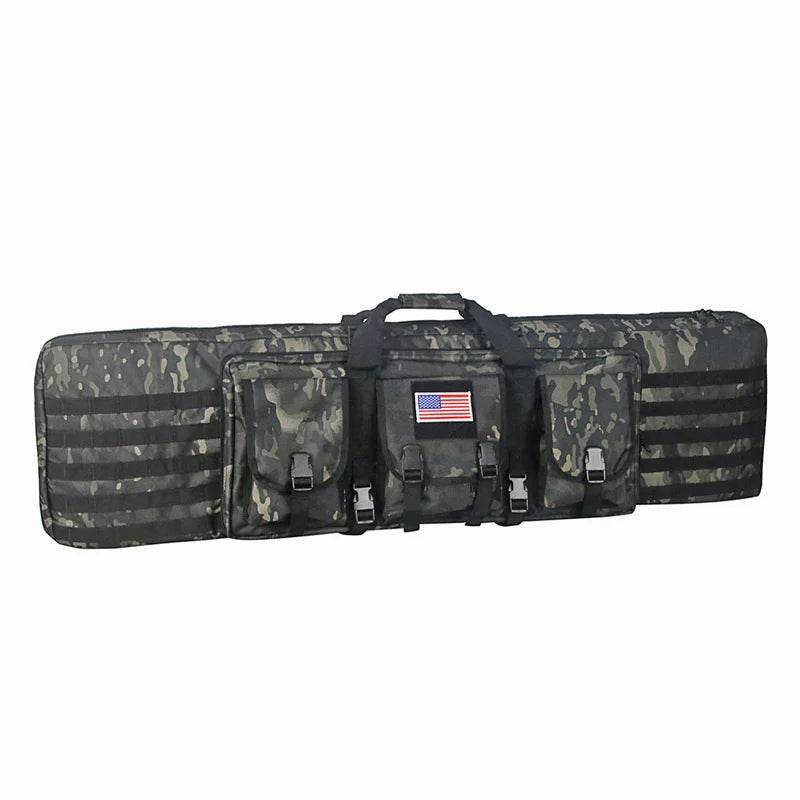 81 97 106 122cm Tactical Gun Bag Double Rifle Case Molle Rifle Bag Sniper Airsoft Gun Case Backpack Hunting Gun Holster