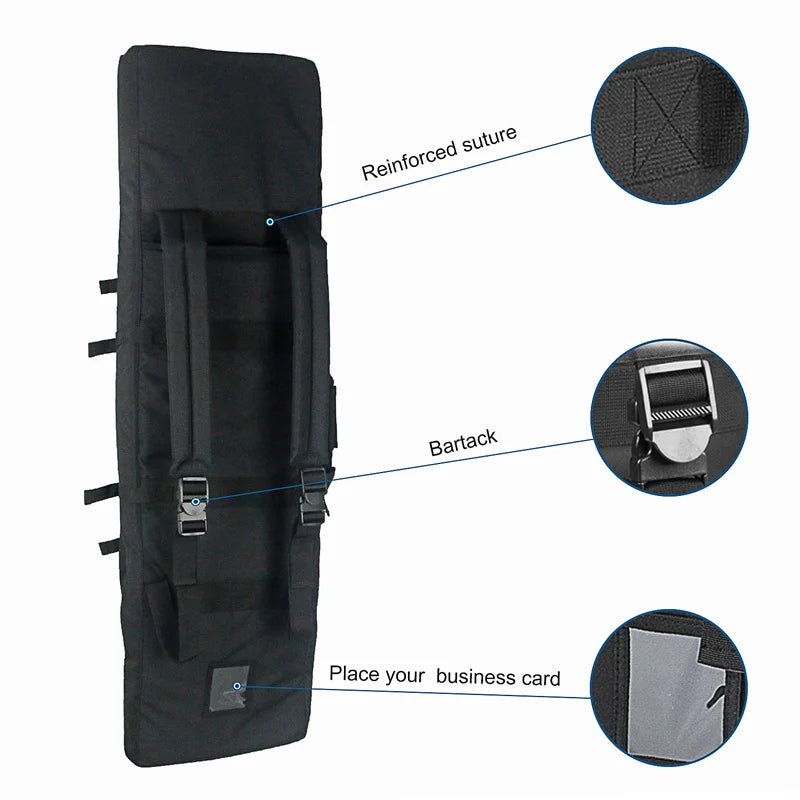 81 97 106 122cm Tactical Gun Bag Double Rifle Case Molle Rifle Bag Sniper Airsoft Gun Case Backpack Hunting Gun Holster