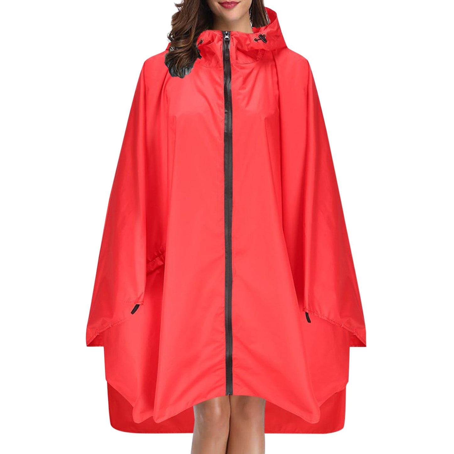 Fashion Camo Raincoat Military Impermeable Waterproof Thick Rain Coat Men Women Long Zipper Hooded Rain Coat Poncho Rainwear