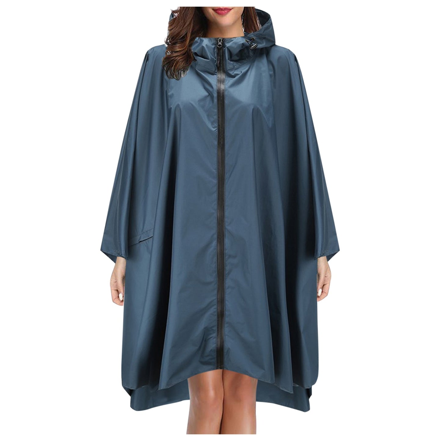 Fashion Camo Raincoat Military Impermeable Waterproof Thick Rain Coat Men Women Long Zipper Hooded Rain Coat Poncho Rainwear