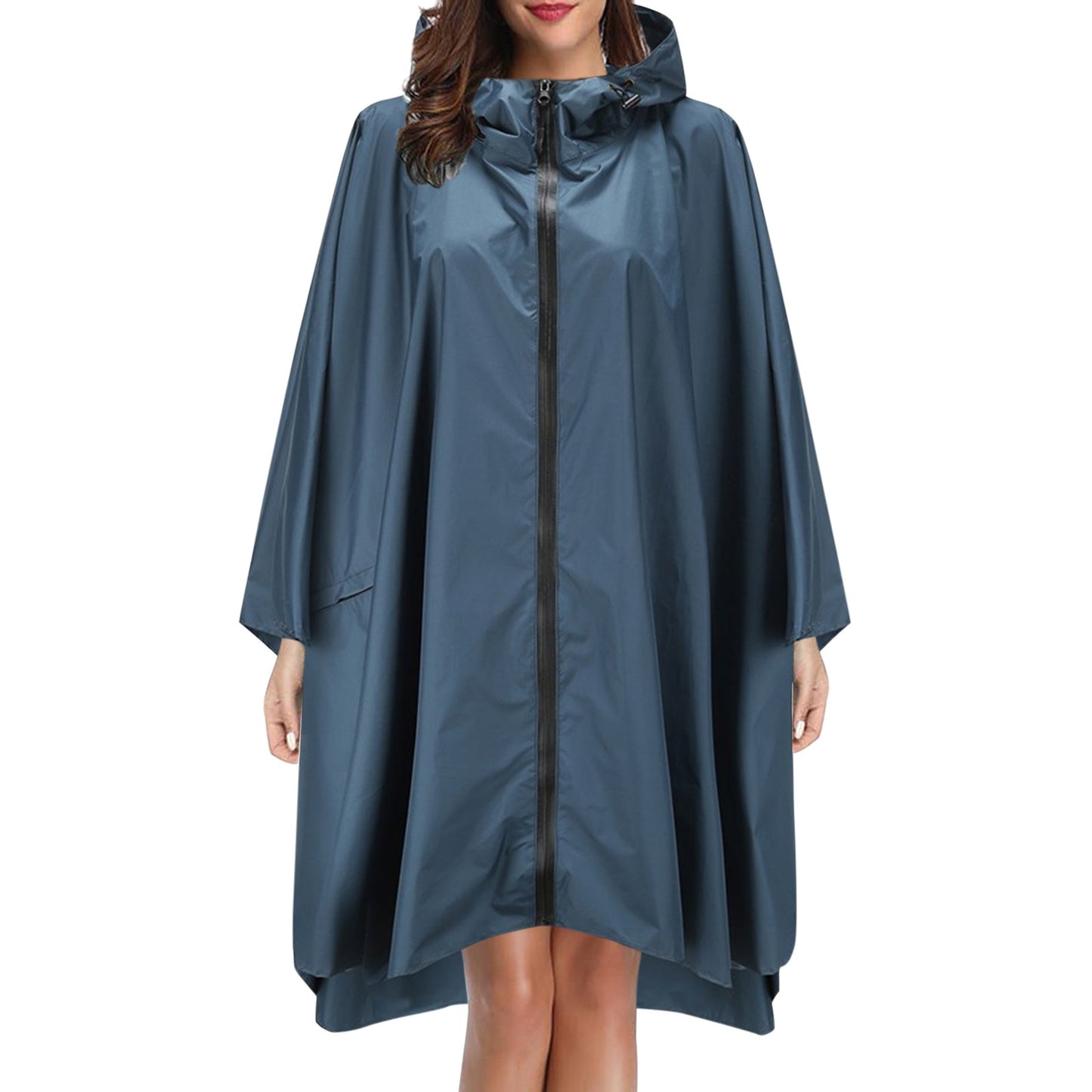Fashion Camo Raincoat Military Impermeable Waterproof Thick Rain Coat Men Women Long Zipper Hooded Rain Coat Poncho Rainwear