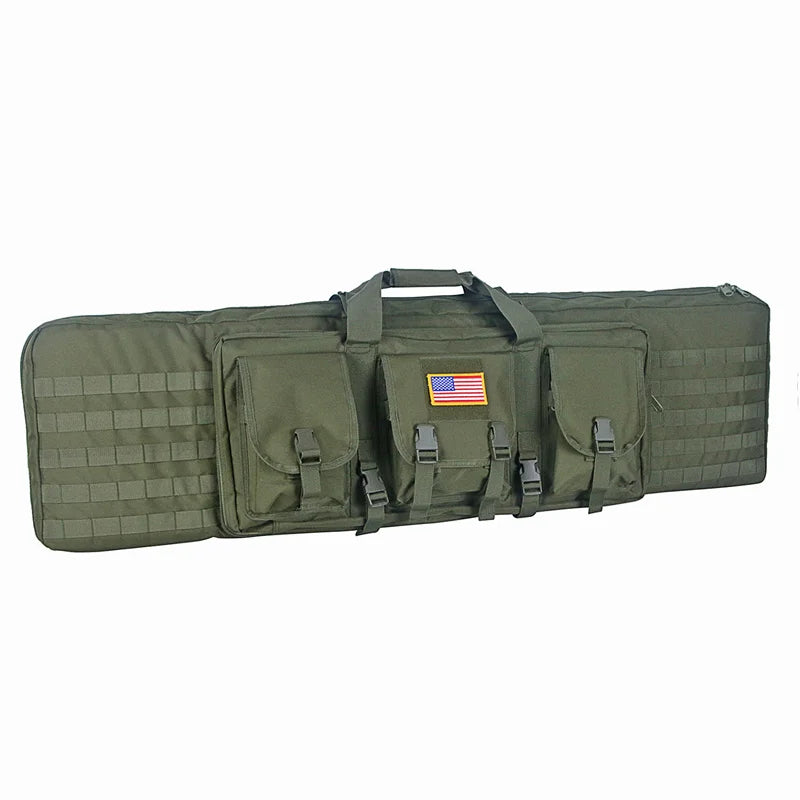 81 97 106 122cm Tactical Gun Bag Double Rifle Case Molle Rifle Bag Sniper Airsoft Gun Case Backpack Hunting Gun Holster