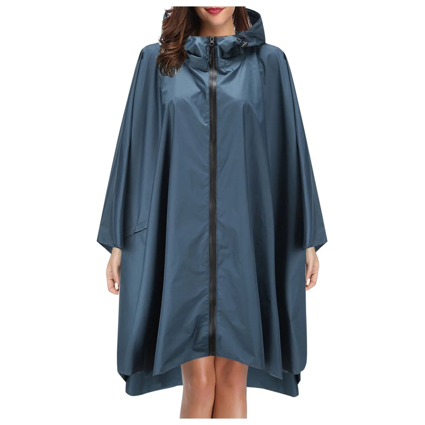 Fashion Camo Raincoat Military Impermeable Waterproof Thick Rain Coat Men Women Long Zipper Hooded Rain Coat Poncho Rainwear