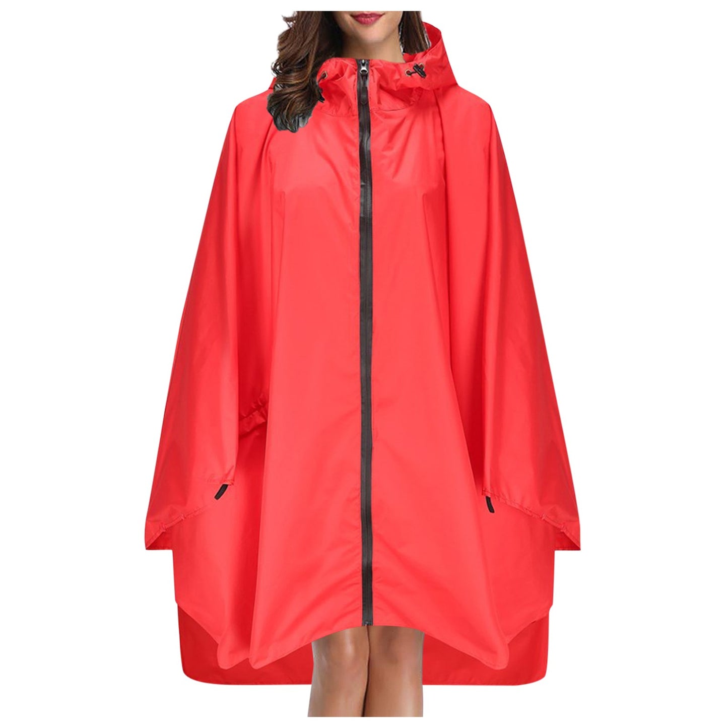 Fashion Camo Raincoat Military Impermeable Waterproof Thick Rain Coat Men Women Long Zipper Hooded Rain Coat Poncho Rainwear