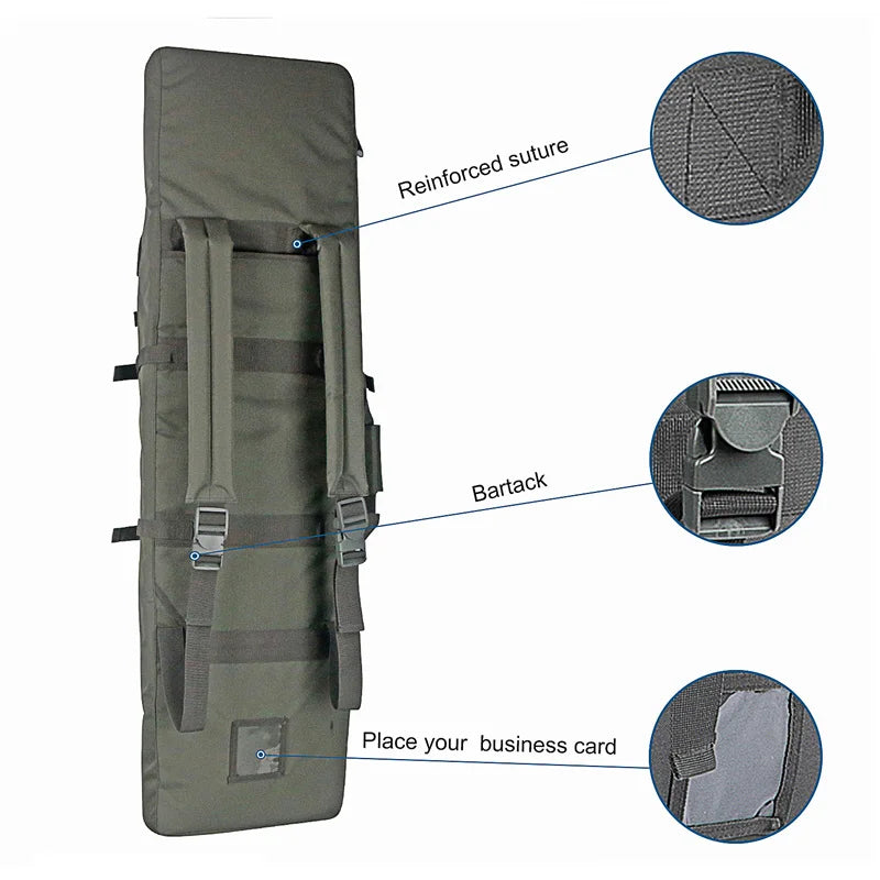 81 97 106 122cm Tactical Gun Bag Double Rifle Case Molle Rifle Bag Sniper Airsoft Gun Case Backpack Hunting Gun Holster