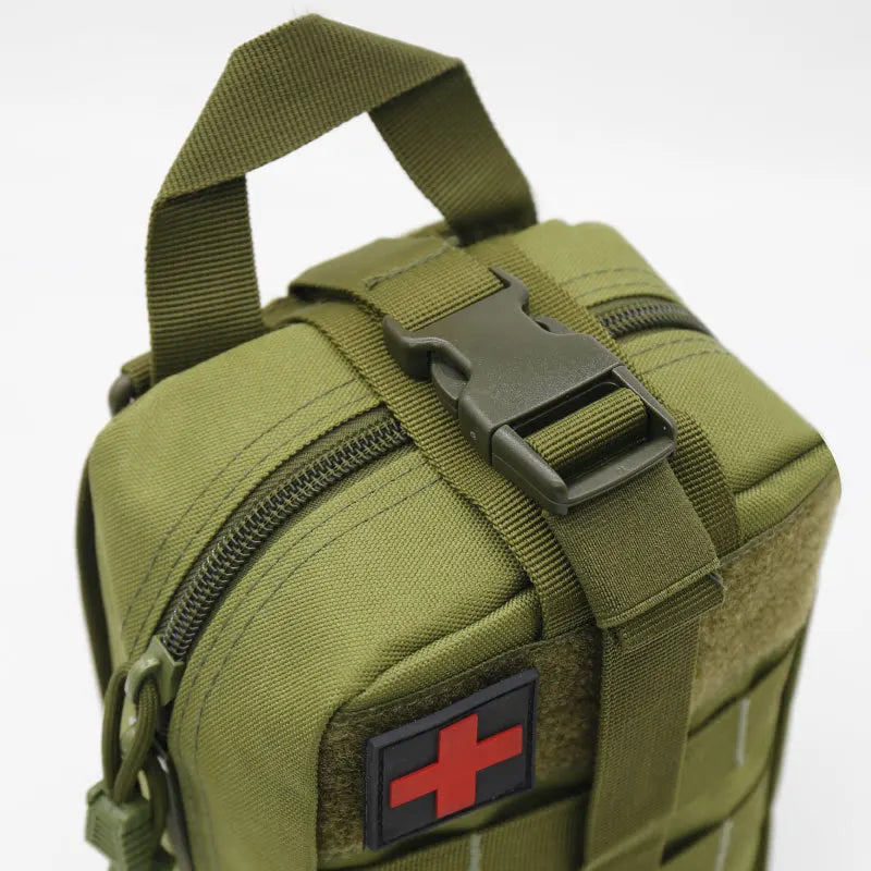Outdoor First Aid Kit Tactical Hiking Mountaineering Rescue Bag Emergency EDC Rescue Medical Storage Bag Utility Molle Pouch