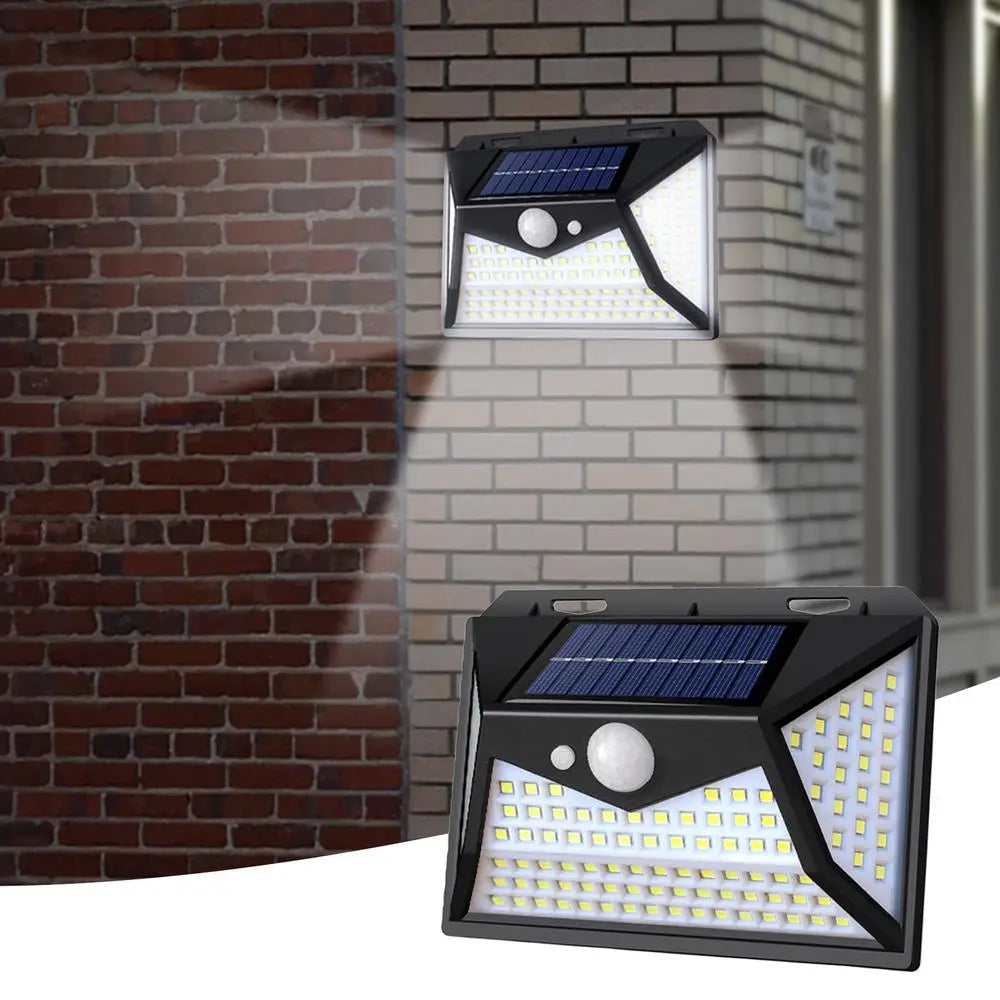 LED Solar Sensor Light Outdoor Motion Detection 118 LED Solar Outdoor Wall Light Outdoor Waterproof Sensor Security Light