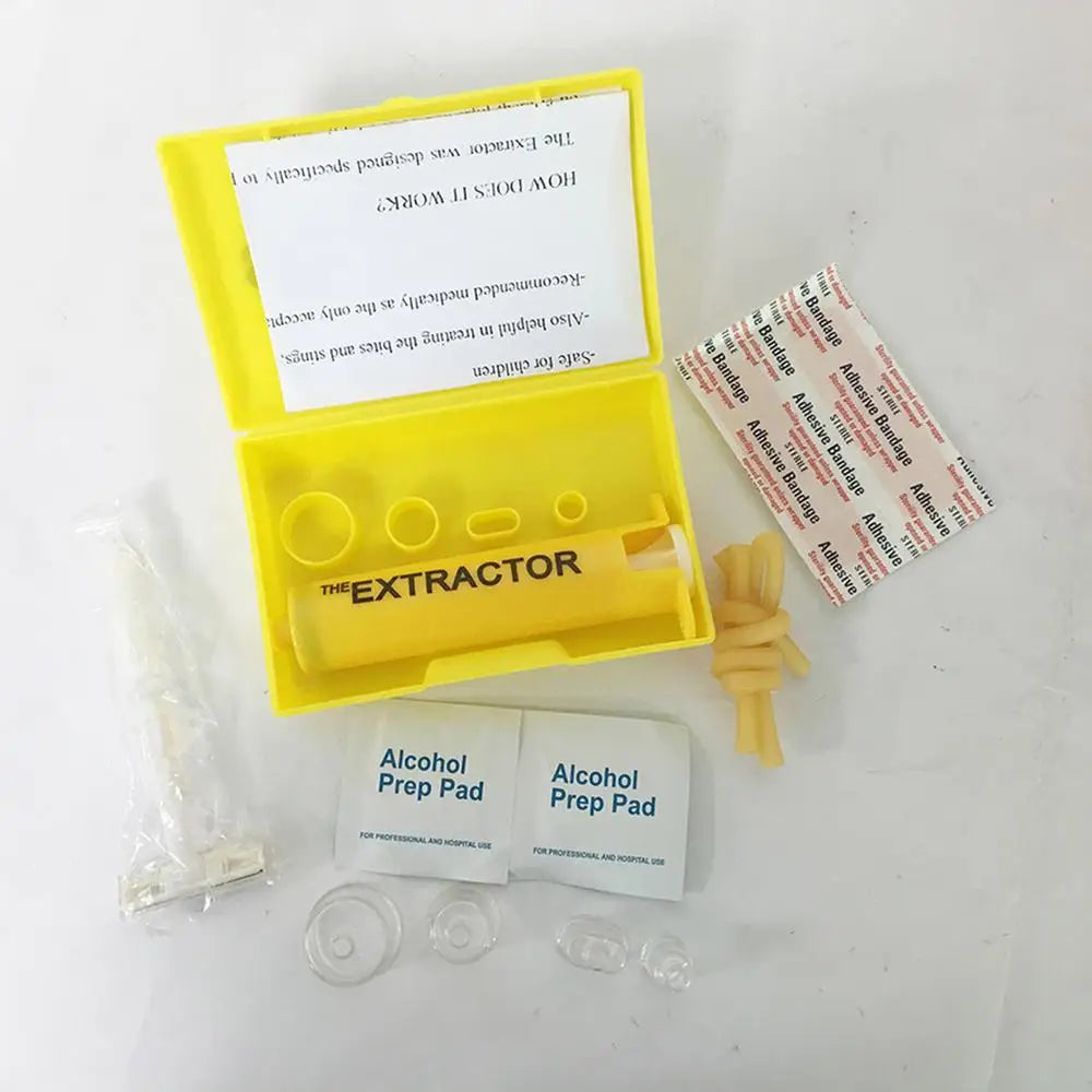 Venoms Extractor Vacuum Detox Pump Outdoor Emergency Snake Insect Bite First Aid Kit Wild Venomous Bee Bites Survival Rescue