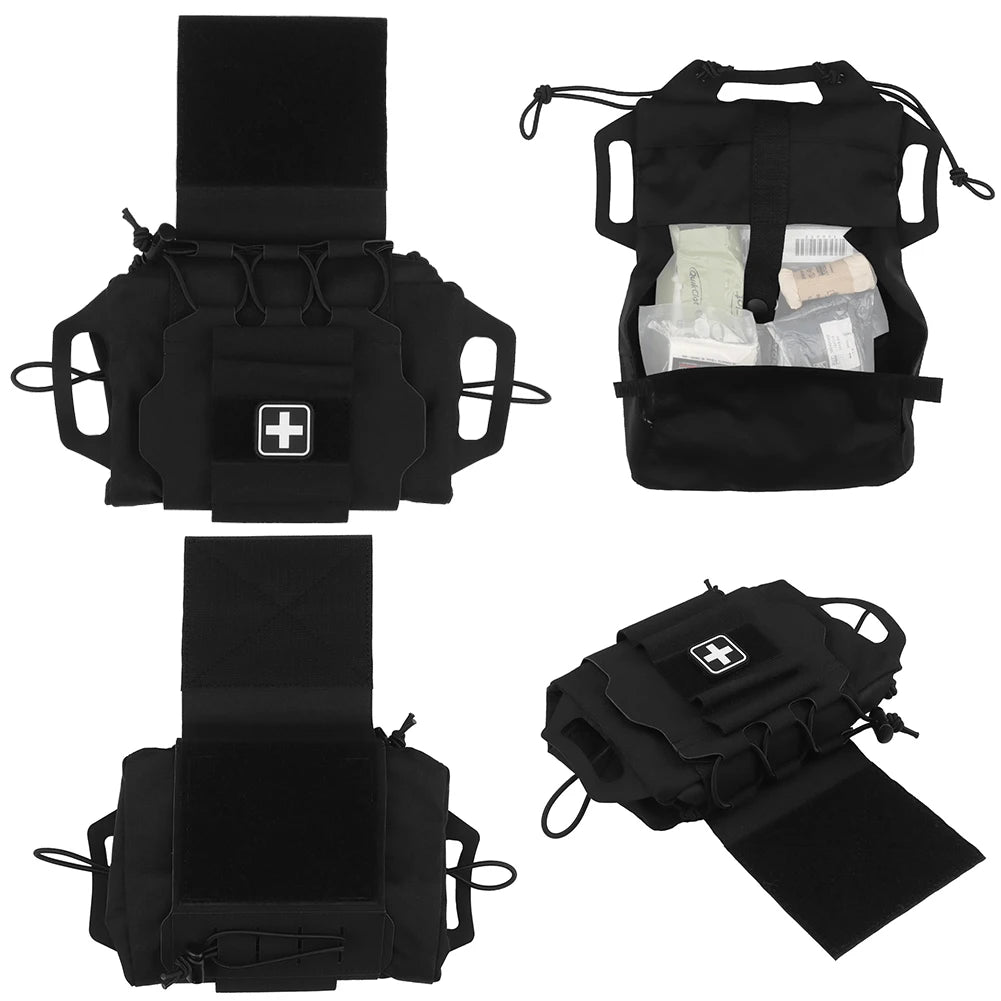 Tactical IFAK Pouch Rapid/Quick Deploy First Aid Kit Pack Emergency Survival Bag for Tactical Military Car Travel Hiking
