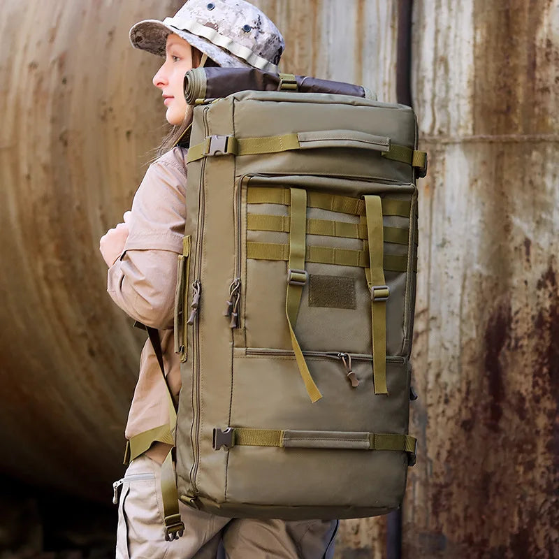 65L Tactical Backpack Men Travel Luggage Bag Outdoor Sport Hunting Molle Camping Rucksacks Men's Large Shoulder Bags