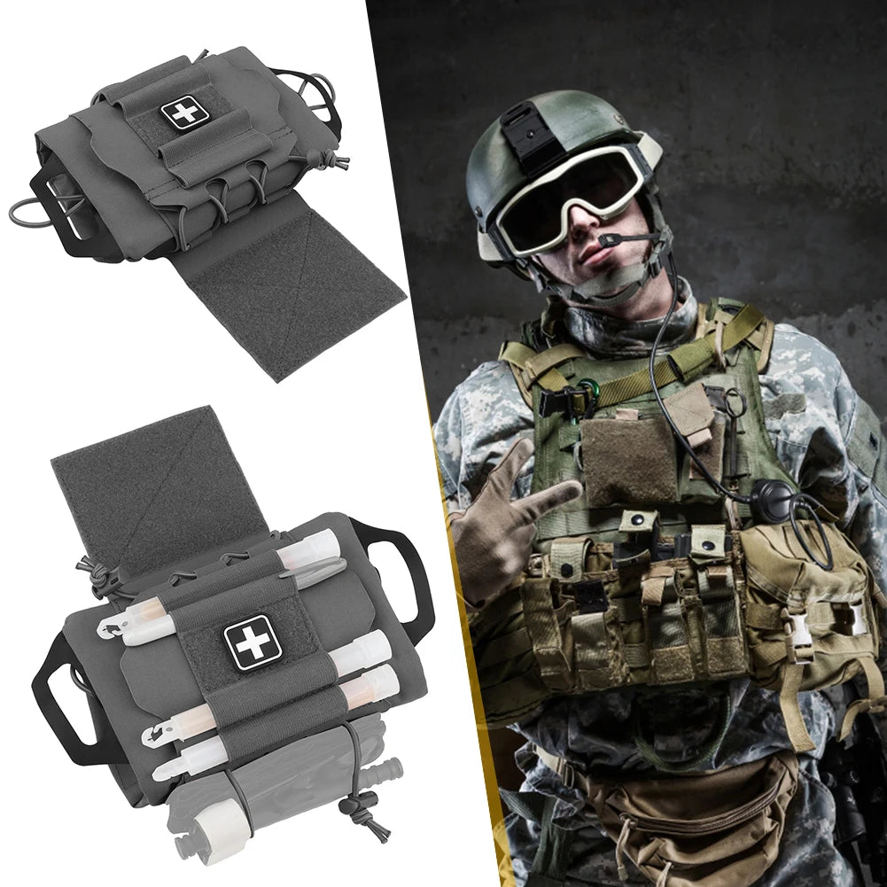 Tactical IFAK Pouch Rapid/Quick Deploy First Aid Kit Pack Emergency Survival Bag for Tactical Military Car Travel Hiking