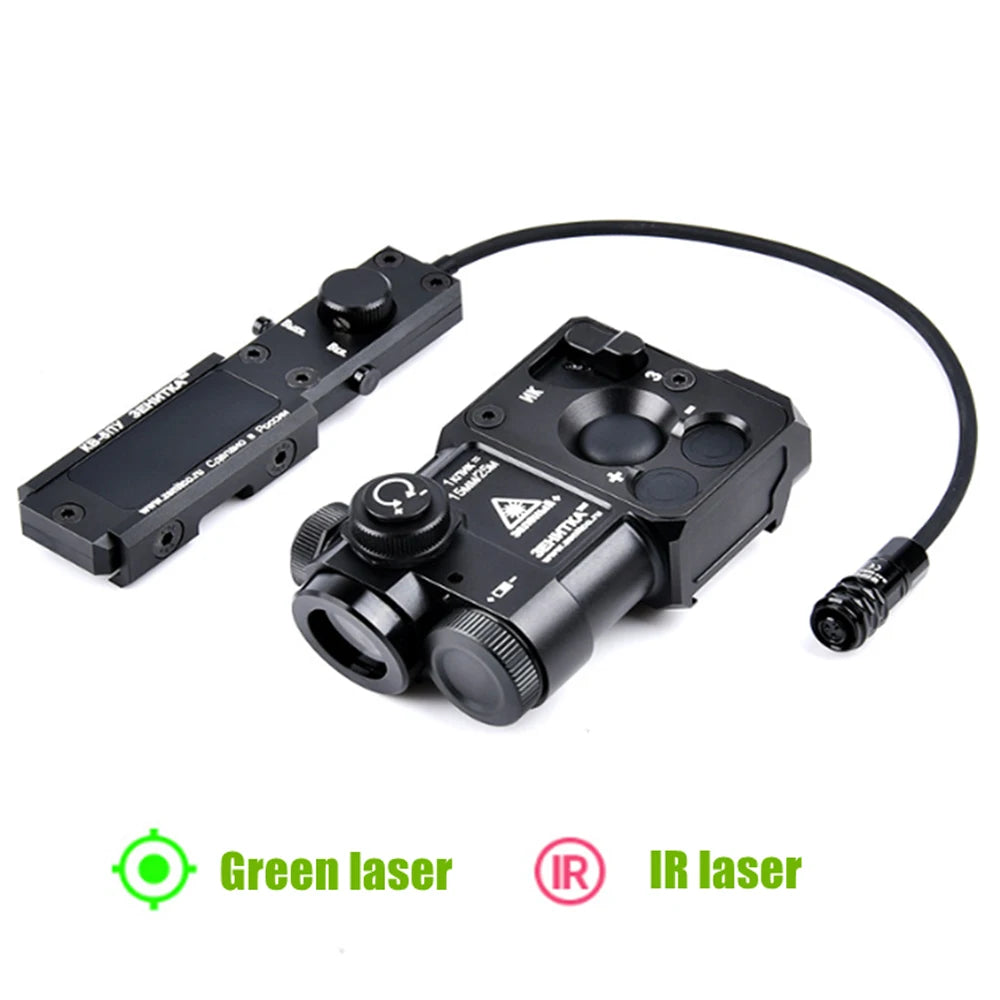 Green Laser&Infrared IR 850NM Night Vision Flashlight, Aluminum Alloy Torch Remote Control Switch, Night Hunting;Outdoor Camping