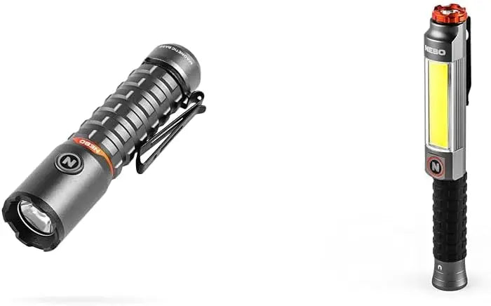 Impact Resistant Flashlight for EDC with Smart Power Control, Power Memory Recall, Removable Clip for Camping, Hunting, Hiking