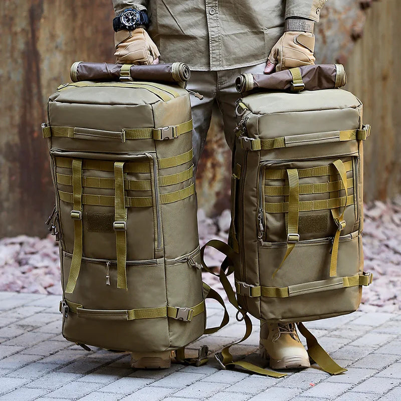65L Tactical Backpack Men Travel Luggage Bag Outdoor Sport Hunting Molle Camping Rucksacks Men's Large Shoulder Bags