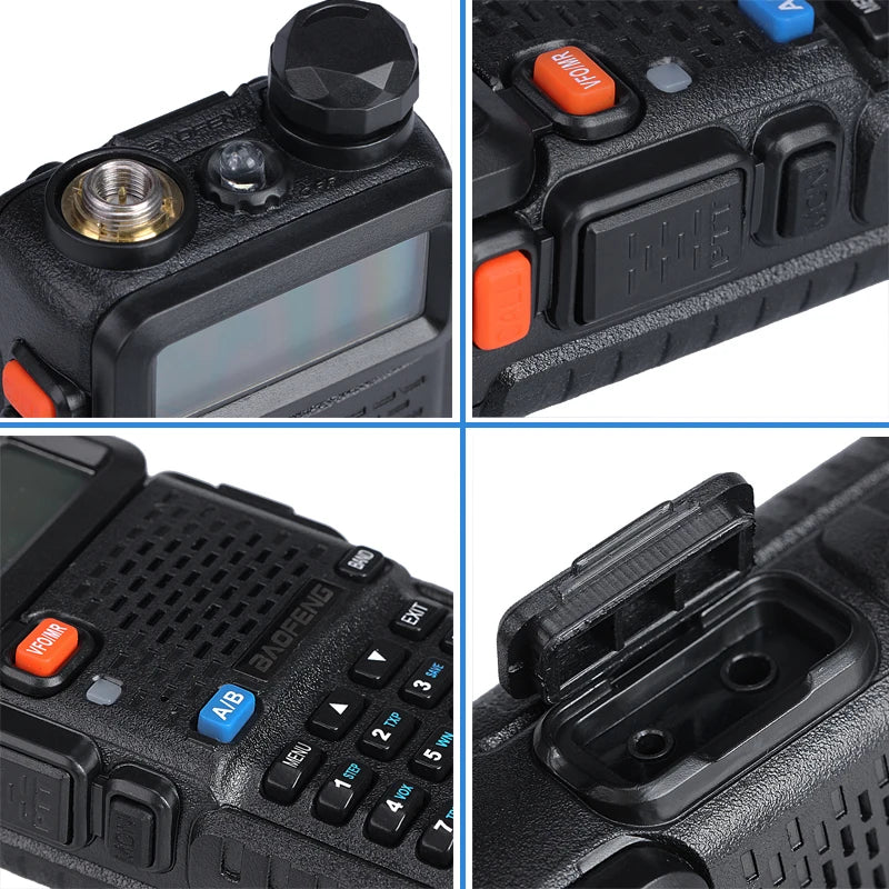 1/2pcs Baofeng Original Uv-5r With LCD High Power Walkie Talkie Radio Comumicador Dmr Vhf Walkman Two Way Radio Dual Band