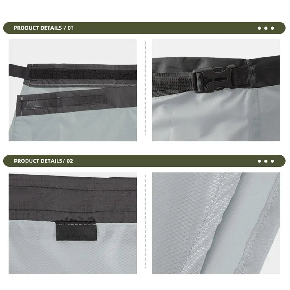 Waterproof Rain Skirt Outdoor Waterproof Skirt Women Half-Length Lightweight Raincoat Hiking Skirt For Camping Fits 70-120cm