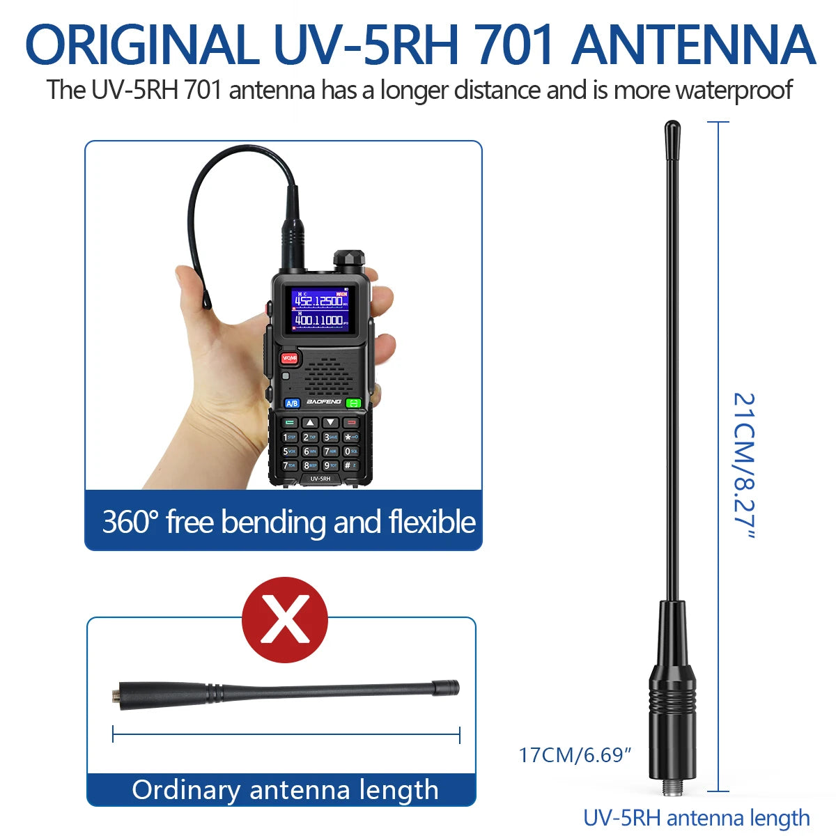 UV 5RH Pro Max 15W Air Band Walkie Talkie Long Range Wirless Copy Frequency Two Way Ham Radio Type-C Baofeng UV 5R Transceiver