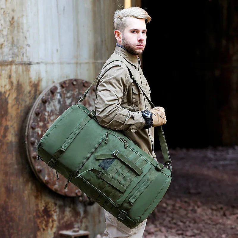 65L Tactical Backpack Men Travel Luggage Bag Outdoor Sport Hunting Molle Camping Rucksacks Men's Large Shoulder Bags