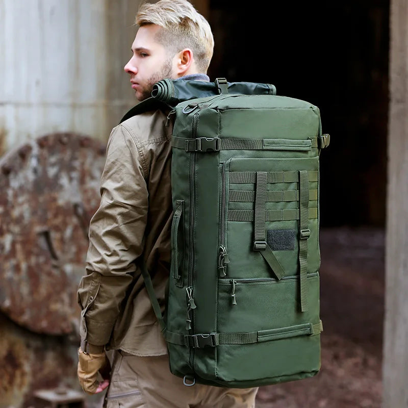 65L Tactical Backpack Men Travel Luggage Bag Outdoor Sport Hunting Molle Camping Rucksacks Men's Large Shoulder Bags