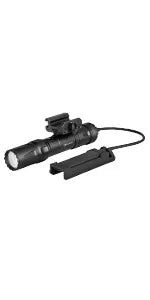 OLIGHT Odin 2000 Lumens Picatinny Rail Mounted Rechargeable Tactical Flashlight Remote Pressure Switch 300 Meters Beam Distance