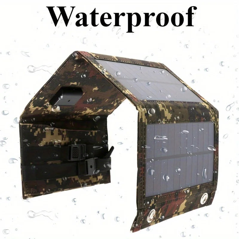 2Pcs Foldable Solar Panel, Portable Flexible 5V USB Foldable Solar Panel, Used for Small Batteries Outdoor Lighting Accessories