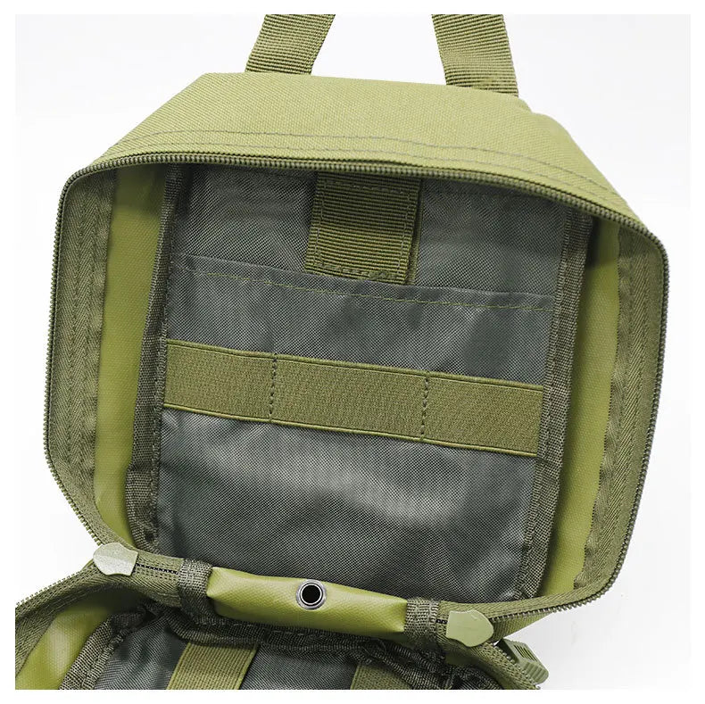 Outdoor First Aid Kit Tactical Hiking Mountaineering Rescue Bag Emergency EDC Rescue Medical Storage Bag Utility Molle Pouch