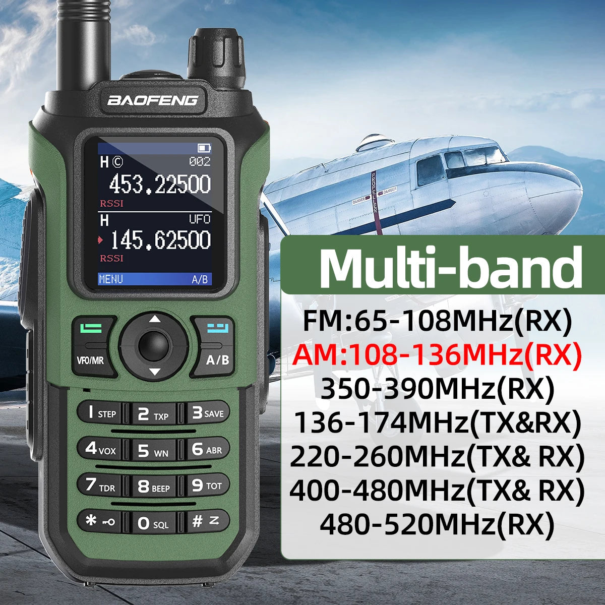 2PCS Baofeng UV-21 Pro Walkie Talkie Multi Band Wireless Copy Frequency Long Range 999CH AM High Power UV 5R K6 5RH Ham Radio