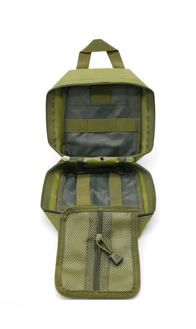 Outdoor First Aid Kit Tactical Hiking Mountaineering Rescue Bag Emergency EDC Rescue Medical Storage Bag Utility Molle Pouch