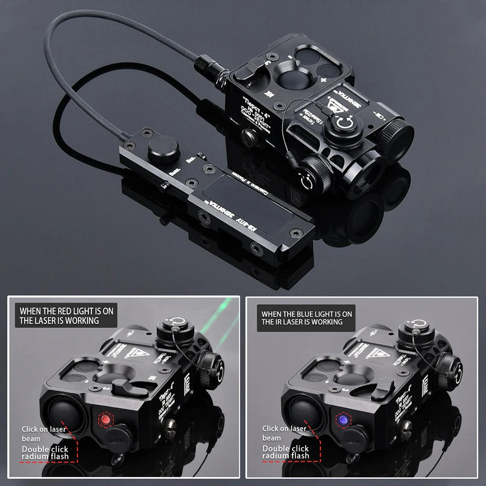 Green Laser&Infrared IR 850NM Night Vision Flashlight, Aluminum Alloy Torch Remote Control Switch, Night Hunting;Outdoor Camping