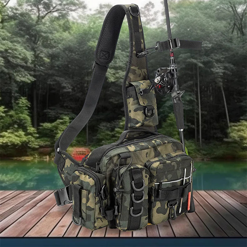 Outdoor Shoulder Bag Sports Climbing Backpack Shoulder Tactical Hiking Camping Hunting Daypack Fishing Backpack