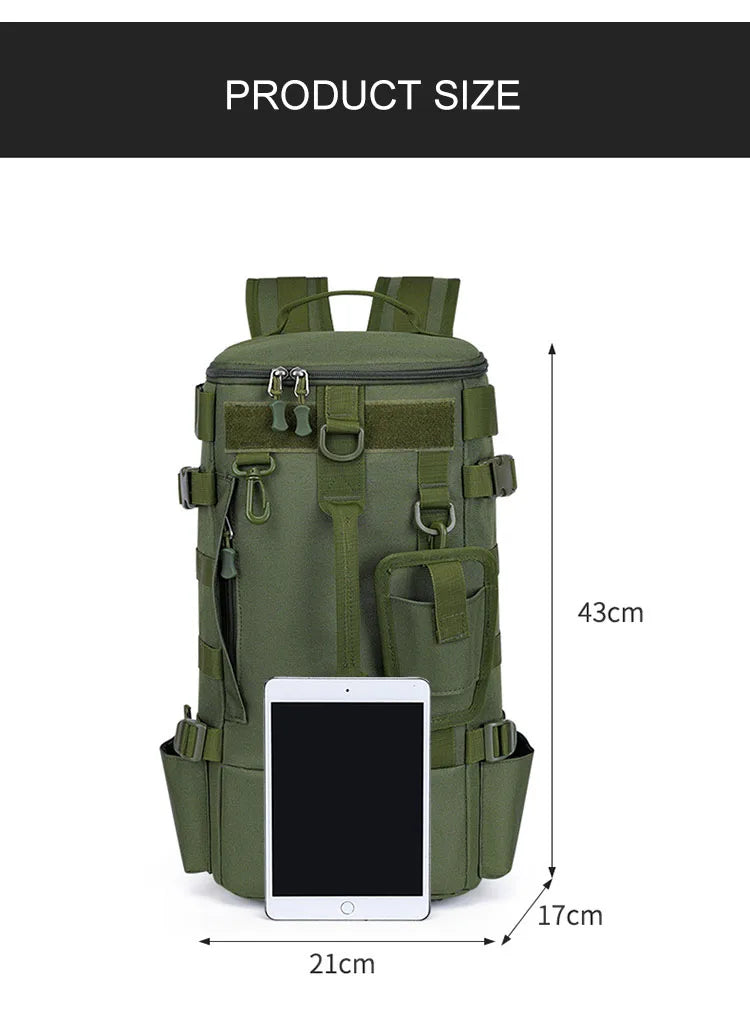 Outdoor Fishing Tackle Backpack Men Lure Box Gear Storage Bag Tactical Hiking Travel Bag Sports Waterproof Cycling Bags