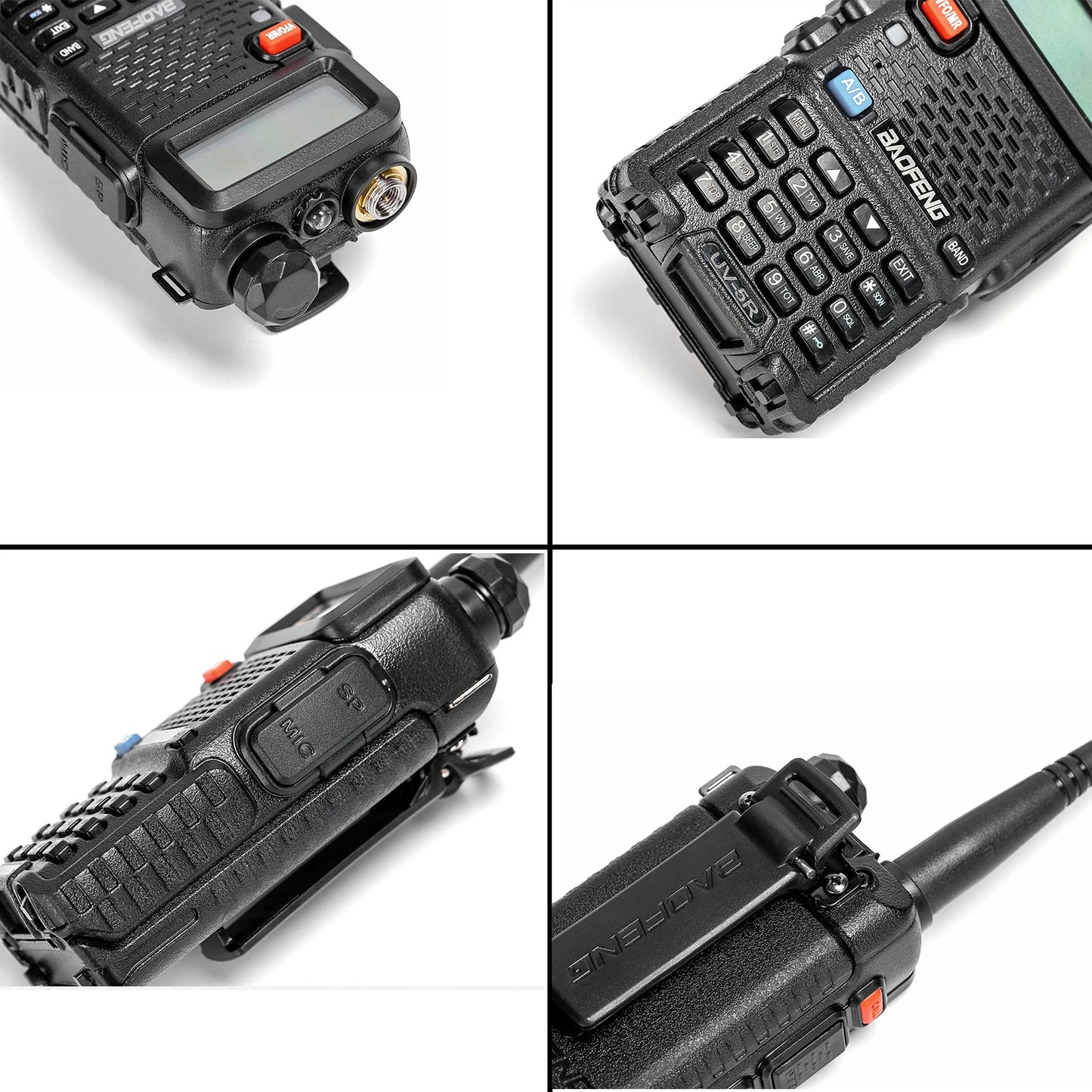 1/2pcs Baofeng Original Uv-5r With LCD High Power Walkie Talkie Radio Comumicador Dmr Vhf Walkman Two Way Radio Dual Band