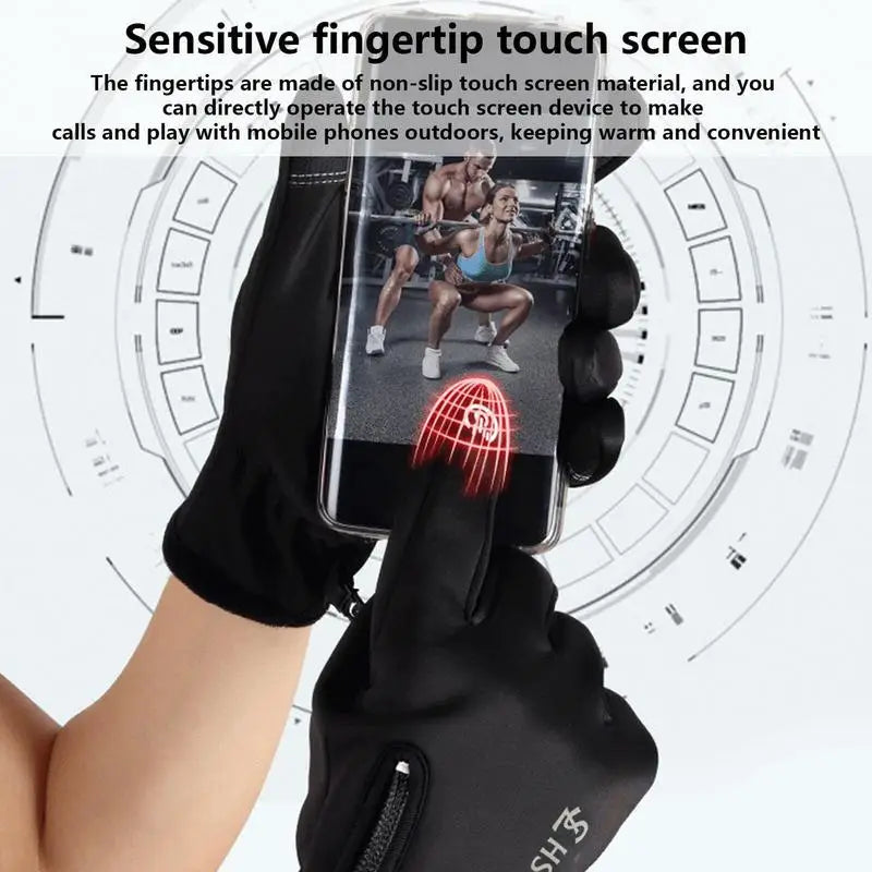 Electric Heating Gloves Touch-screen Cold Weather Ski Gloves USB Rechargeable Winter Hand Warmer Waterproof Windproof Thermal