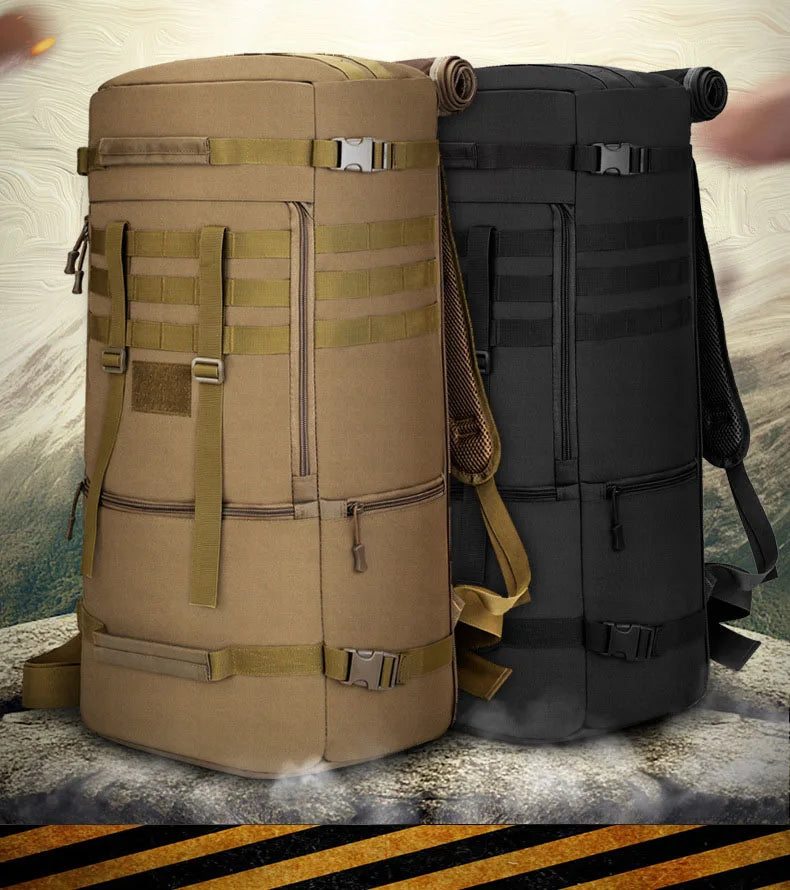 65L Tactical Backpack Men Travel Luggage Bag Outdoor Sport Hunting Molle Camping Rucksacks Men's Large Shoulder Bags