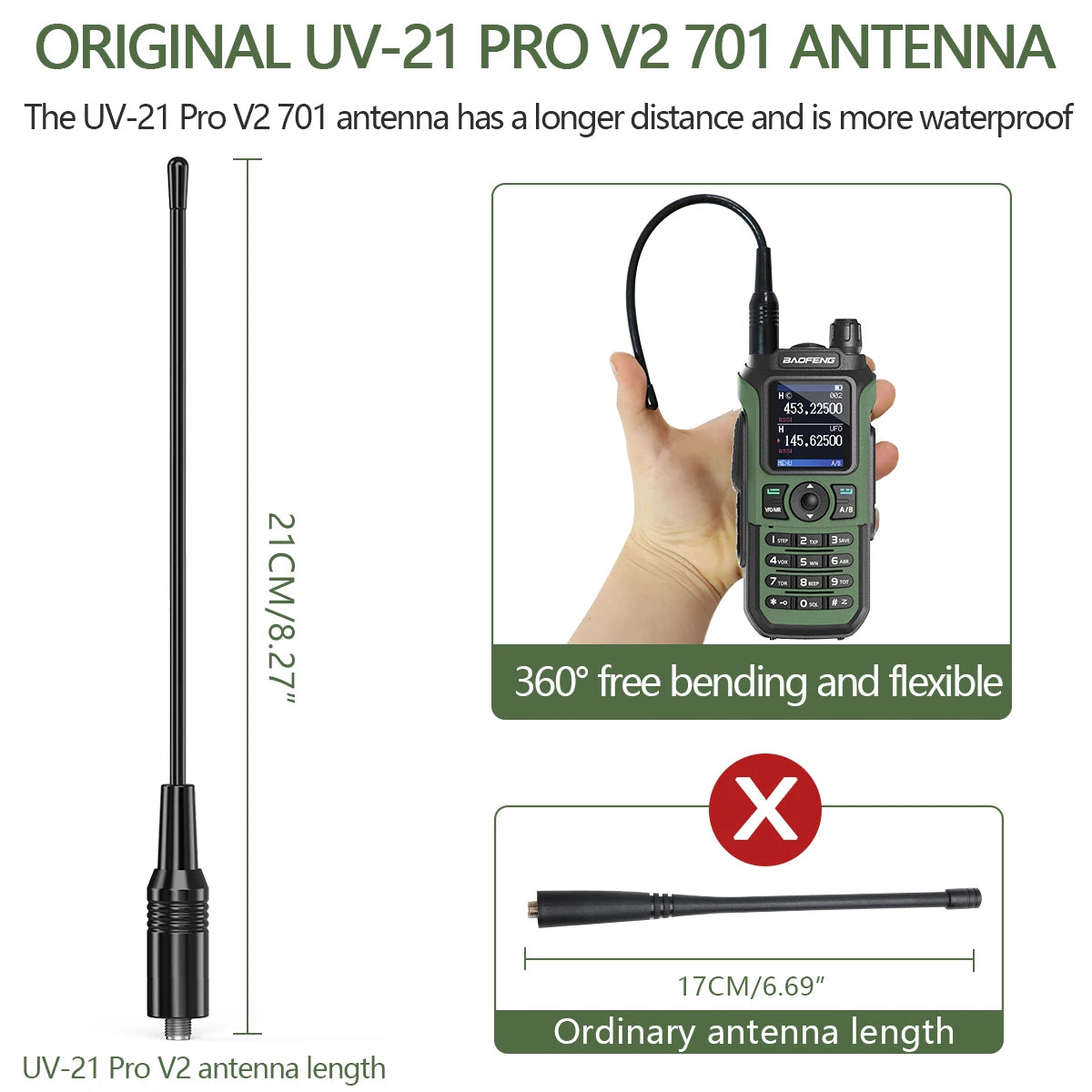 2PCS Baofeng UV-21 Pro Walkie Talkie Multi Band Wireless Copy Frequency Long Range 999CH AM High Power UV 5R K6 5RH Ham Radio