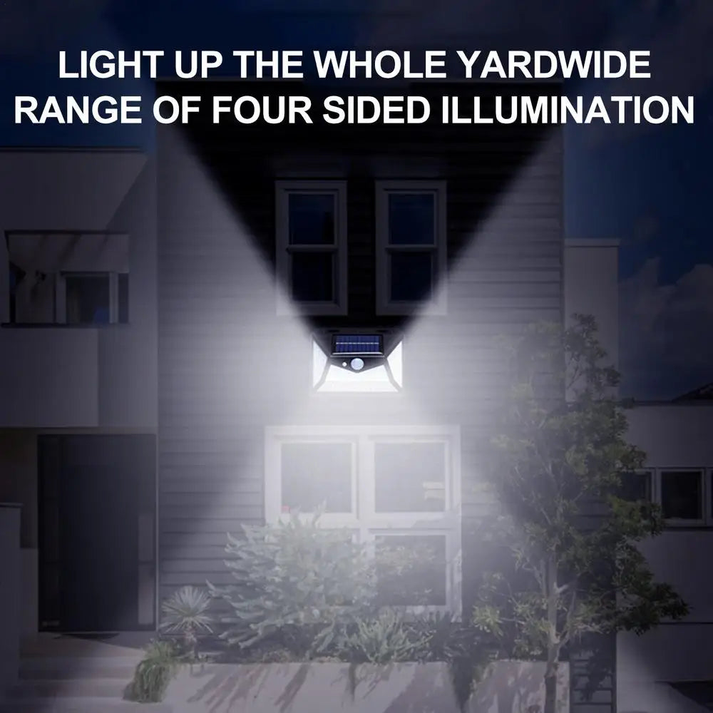 LED Solar Sensor Light Outdoor Motion Detection 118 LED Solar Outdoor Wall Light Outdoor Waterproof Sensor Security Light