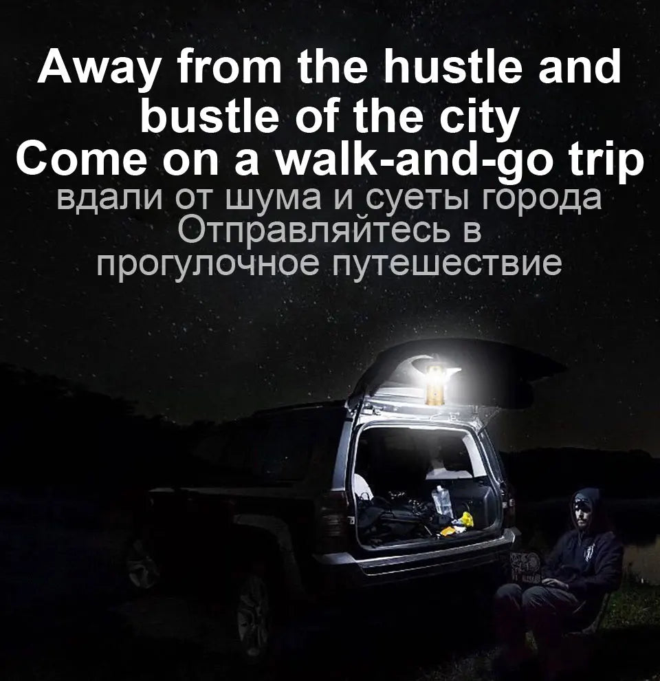 New Multifunctional Camping Light Rechargeable Camping Lamp Solar Power Charging Portable Fan Lantern Emergency Outdoor Lightin
