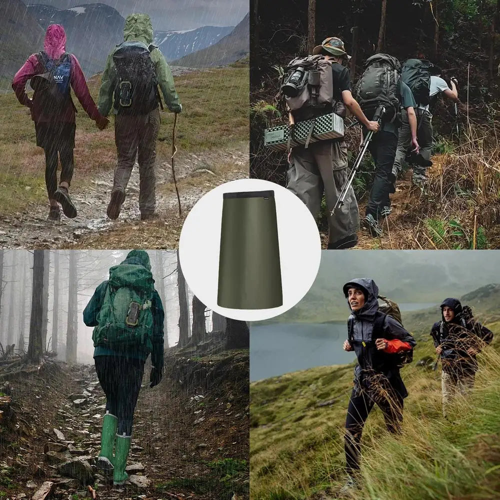 Waterproof Rain Skirt Outdoor Waterproof Skirt Women Half-Length Lightweight Raincoat Hiking Skirt For Camping Fits 70-120cm