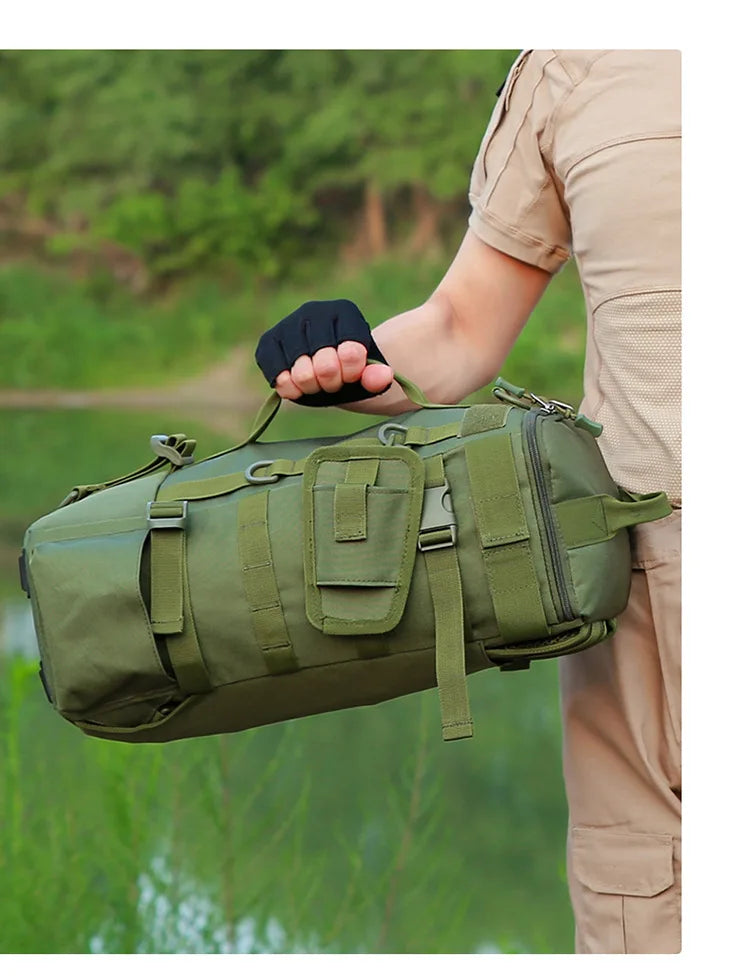 Outdoor Fishing Tackle Backpack Men Lure Box Gear Storage Bag Tactical Hiking Travel Bag Sports Waterproof Cycling Bags