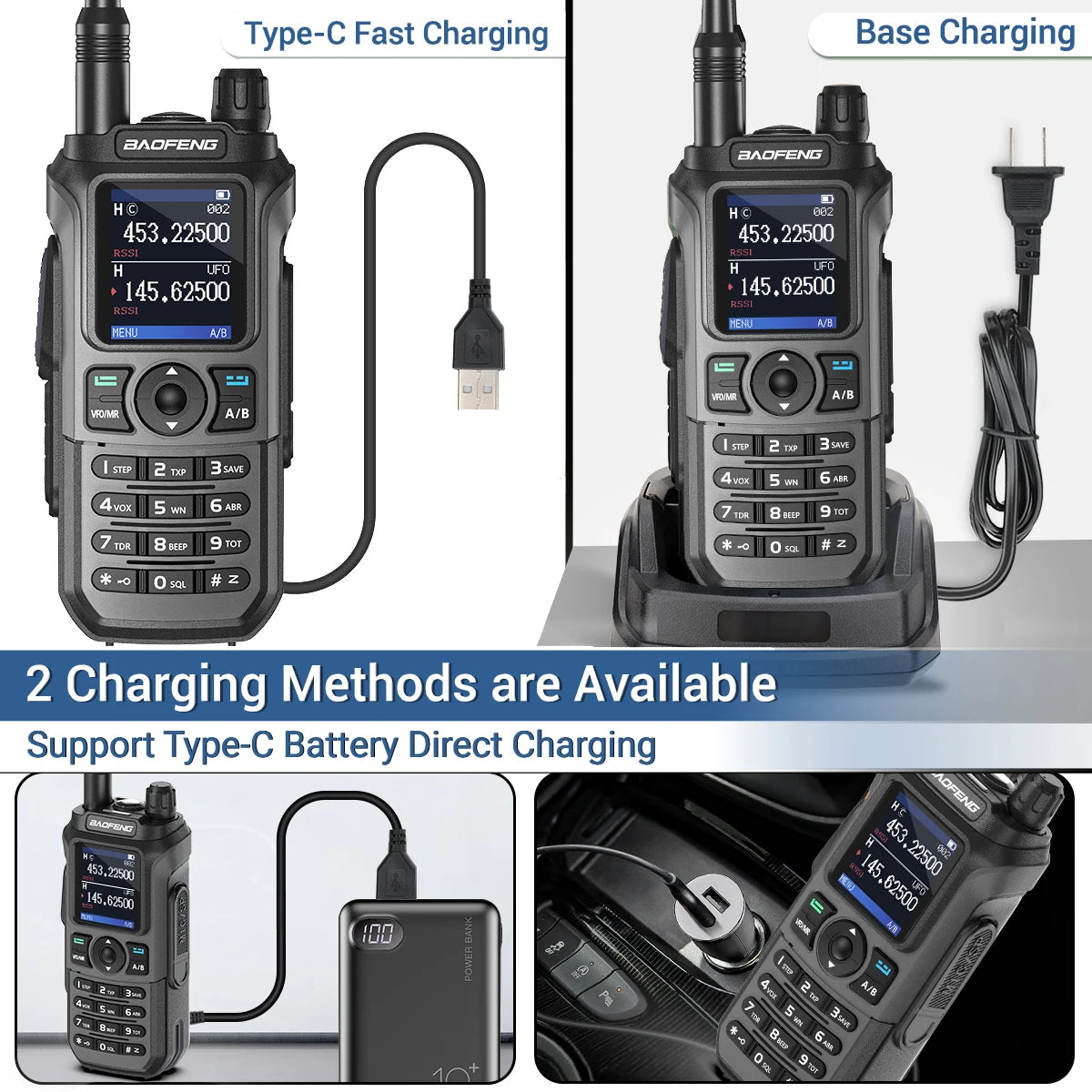 2PCS Baofeng UV-21 Pro Walkie Talkie Multi Band Wireless Copy Frequency Long Range 999CH AM High Power UV 5R K6 5RH Ham Radio