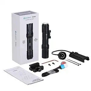 OLIGHT Odin 2000 Lumens Picatinny Rail Mounted Rechargeable Tactical Flashlight Remote Pressure Switch 300 Meters Beam Distance