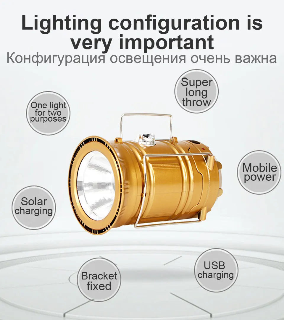 New Multifunctional Camping Light Rechargeable Camping Lamp Solar Power Charging Portable Fan Lantern Emergency Outdoor Lightin