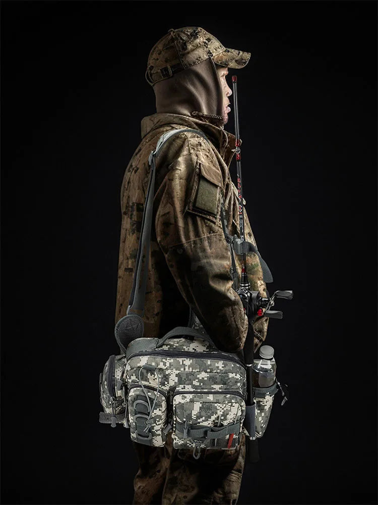 Outdoor Shoulder Bag Sports Climbing Backpack Shoulder Tactical Hiking Camping Hunting Daypack Fishing Backpack
